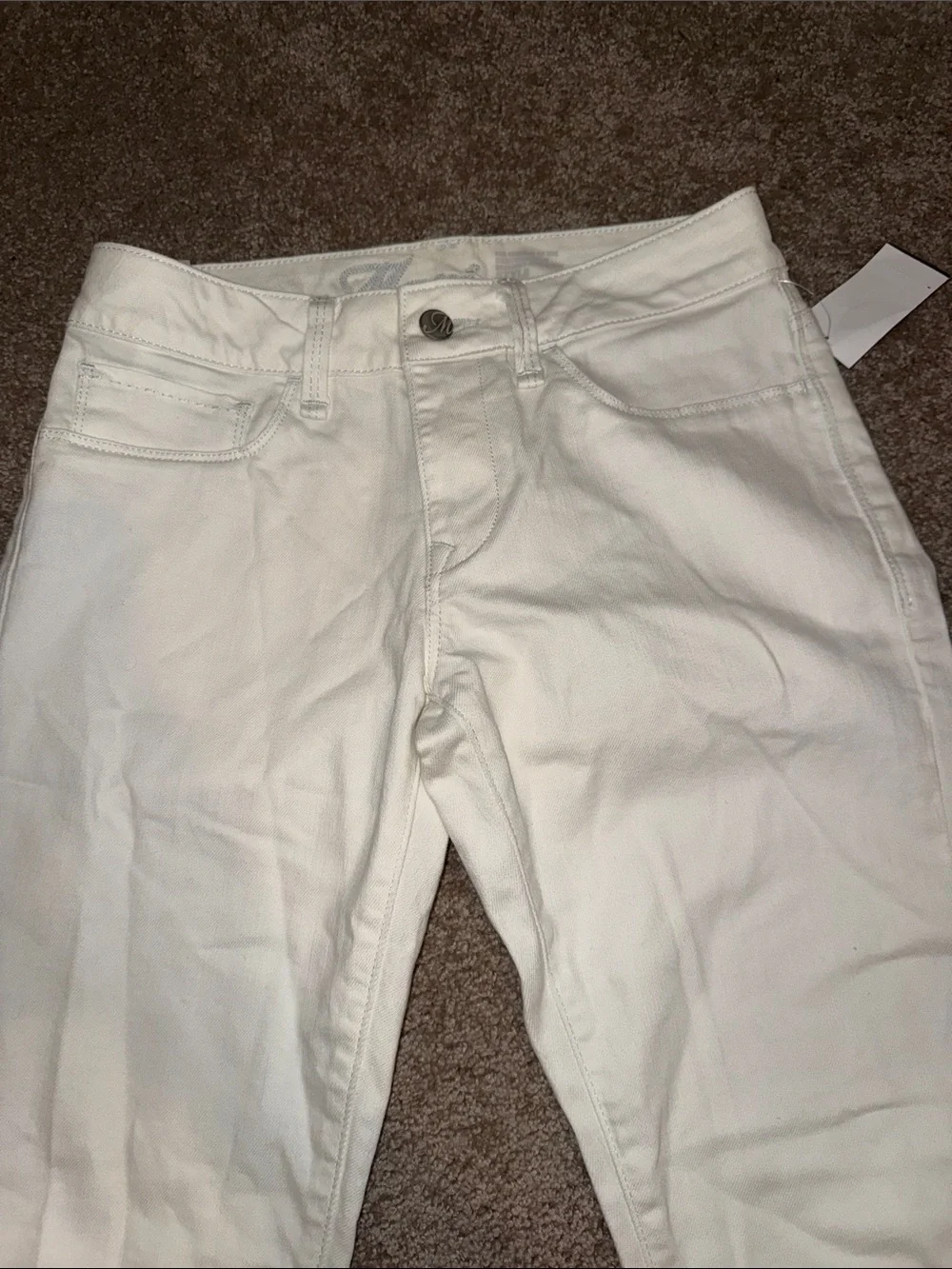 Mavi White Alexa Mid Rise Skinny Ankle Jeans - size 26 NWT. B12